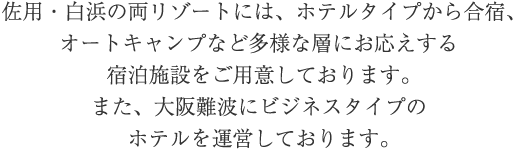 ゴルフ場、テニスコート、フットサル　心身ともに楽しんでいただけるフィールドを整備してお待ちしております。